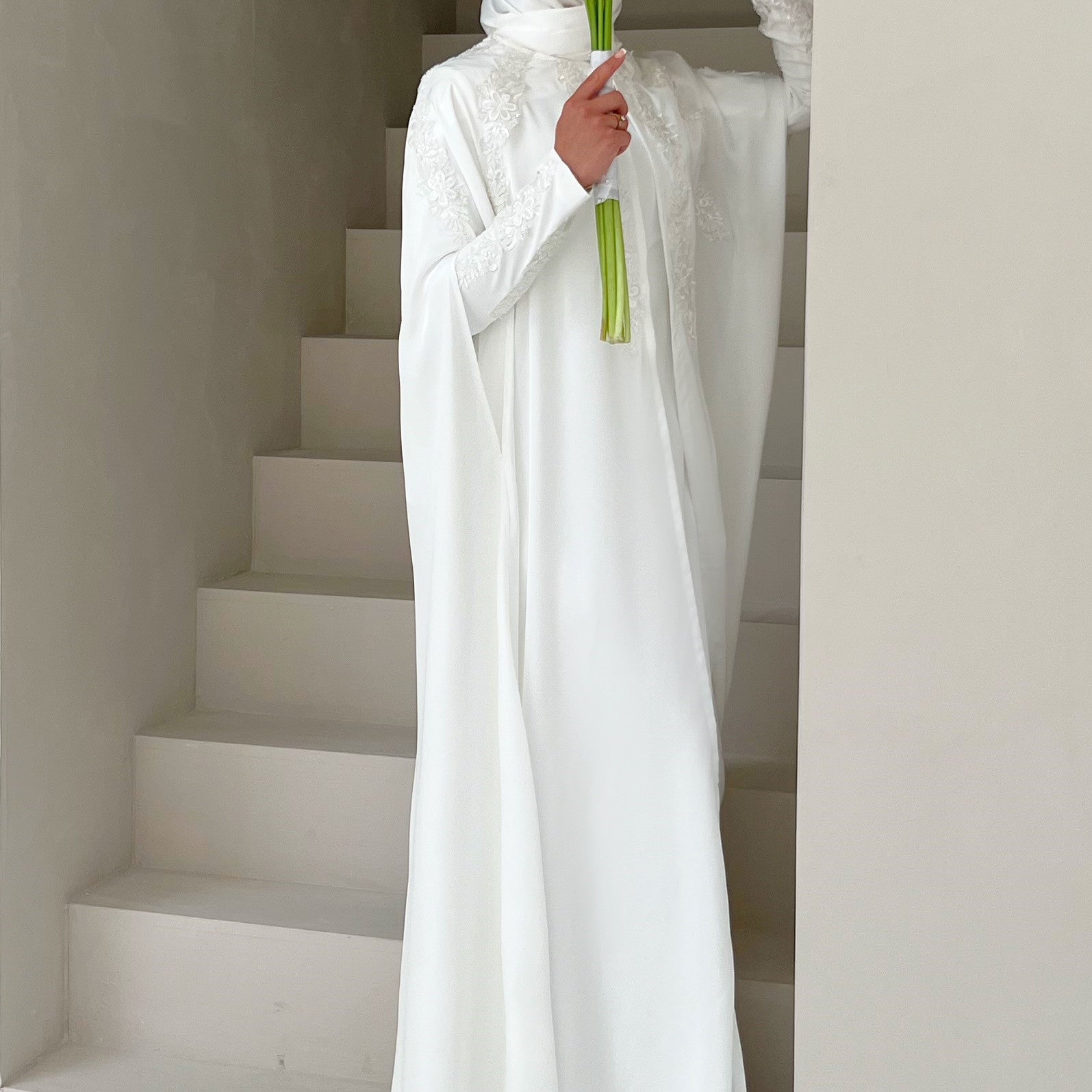 Satin Fabric Bridal Cape